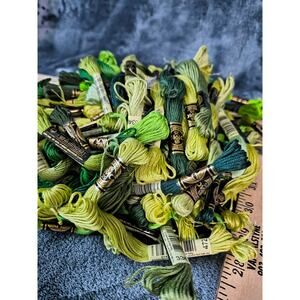 Embroidery Floss - Greens Set of 10 Mixture
